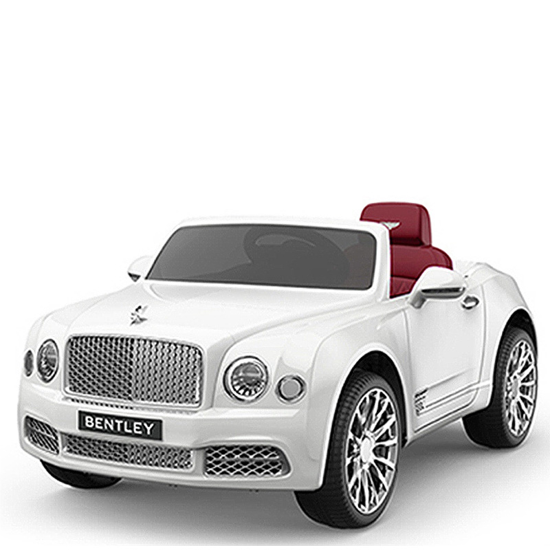 12 V-os akkumulátoros gyerekek lovagolnak autón, engedéllyel rendelkező Bentley Mulsanne